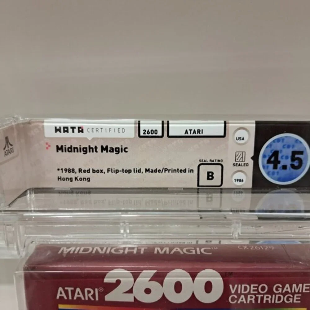 New Midnight Magic Atari 2600 Sealed Video Game Wata Graded 4.5 Seal! 1986